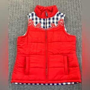 Cruel Denim Puffer Vest Large